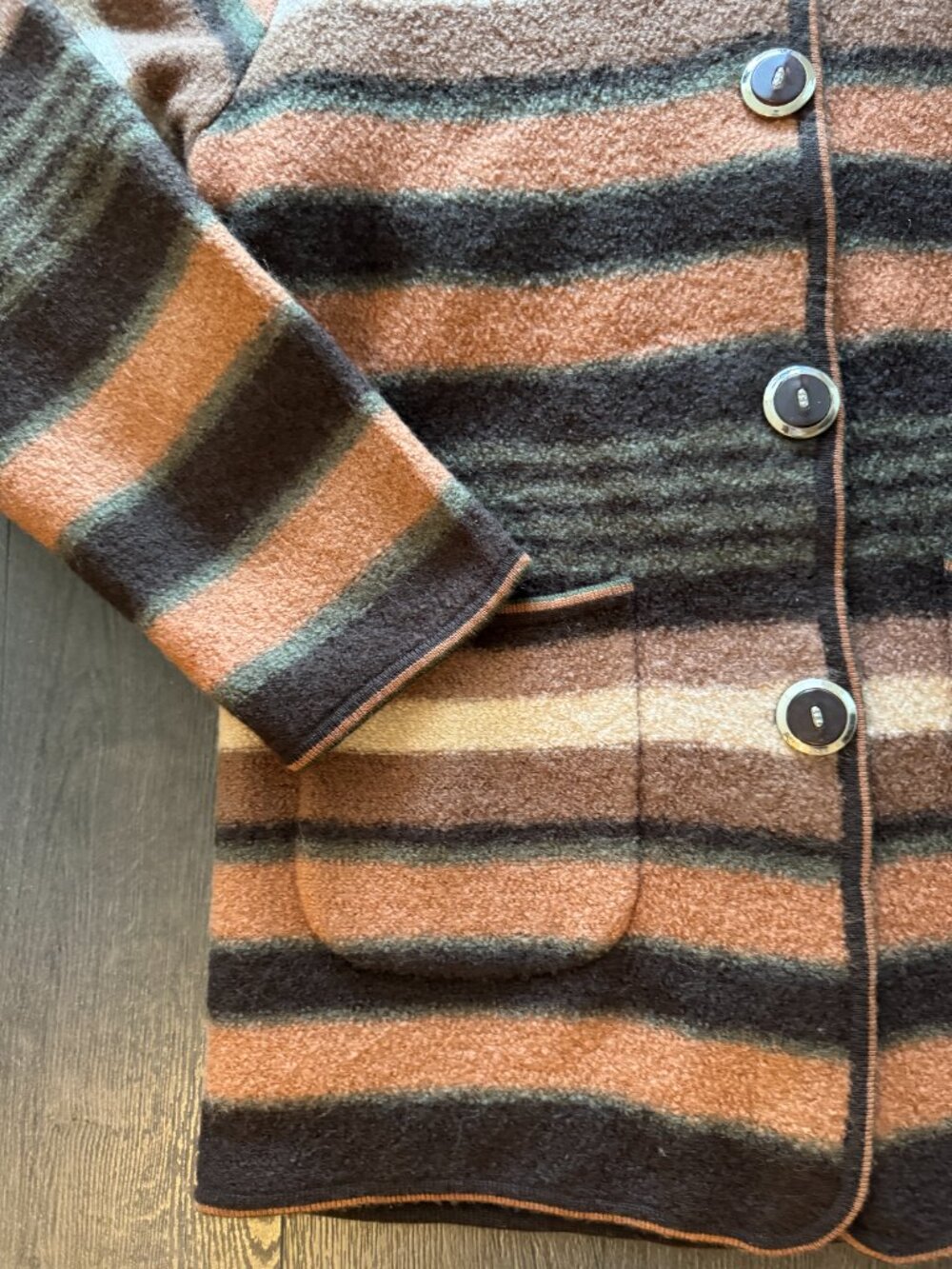 VINTAGE cozy autumn fall duffle duffel coat cute size small - Picture 2 of 9